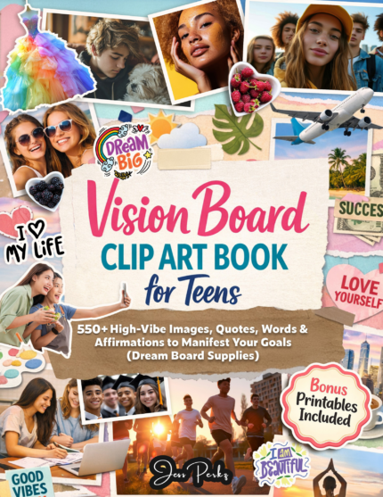 Book Image with positive affirmations for teens
